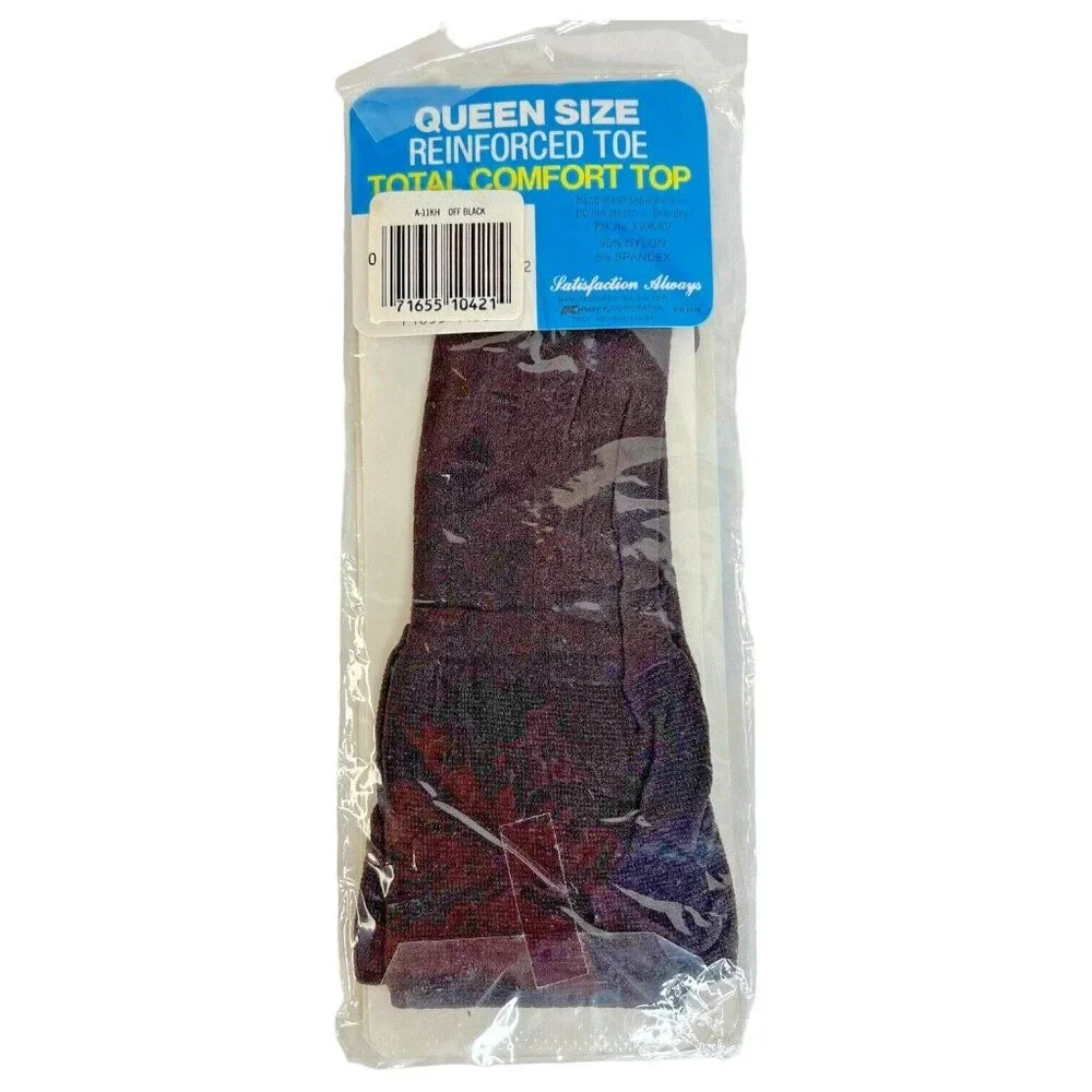 5 Pair Vintage Kmart Queen Size Knee‎ Highs Hi's Sheer Size 9-11 Brown Mist NIP